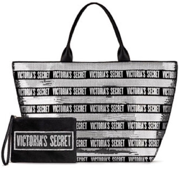 VICTORIA'S SECRET TOTE WITH POUCH - Picture 2 of 5